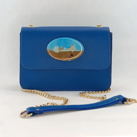Bolso de piel hecho a mano Flor de Mar
