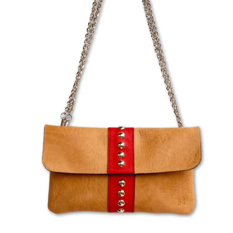 Bolso versátil y ligero de piel Flor de Paniculata